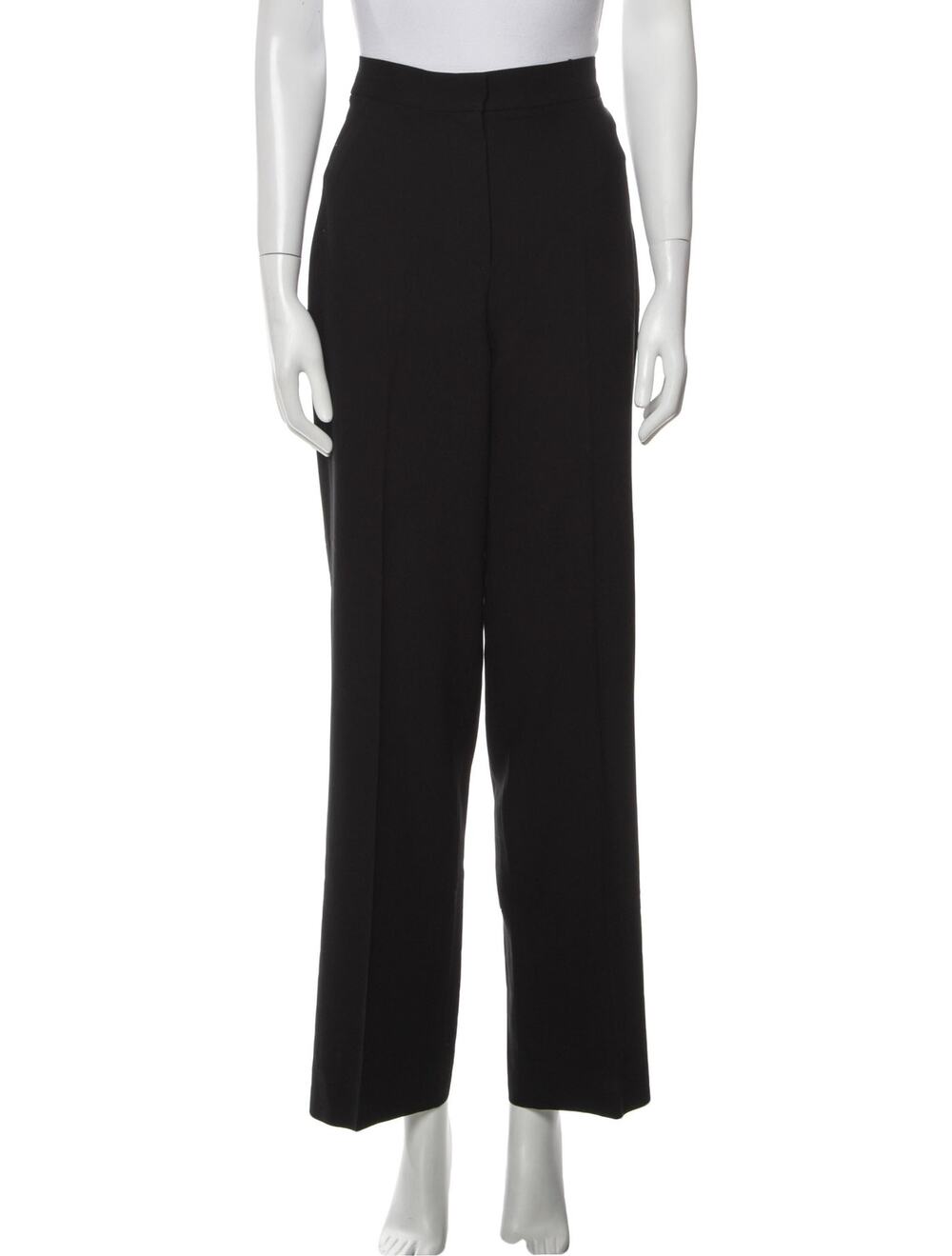 MAX MARA Virgin Wool Wide Leg Pants Black - S